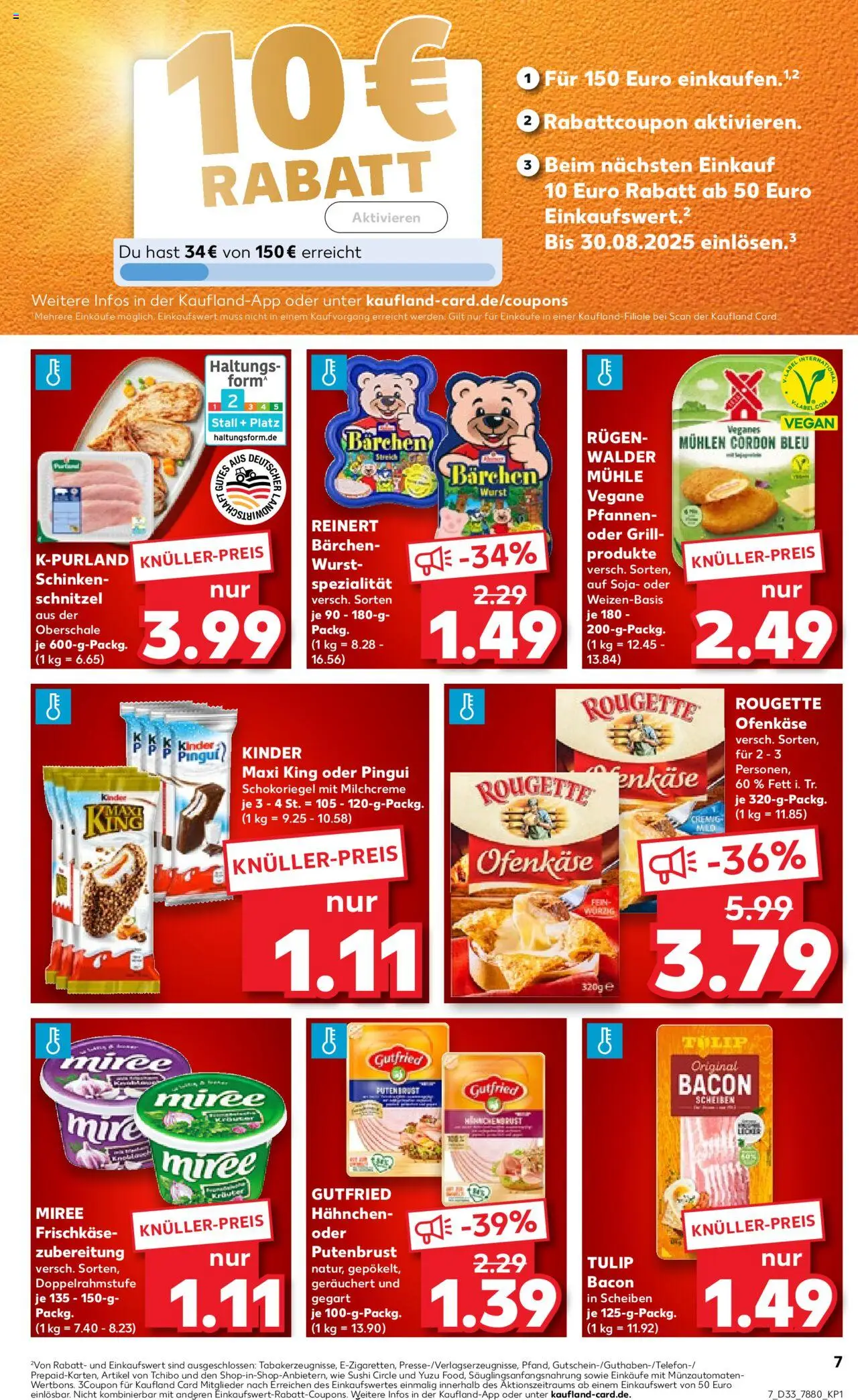  | Pagina: 7 | Producten: Schnitzel, Bacon, Grill, Kinder