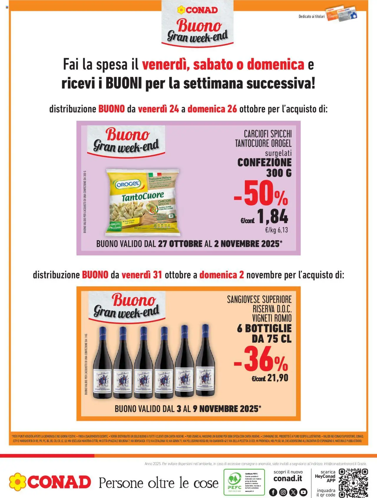 Volantino Conad del 22.10.2025 | Pagina: 28 | Prodotti: Carciofi