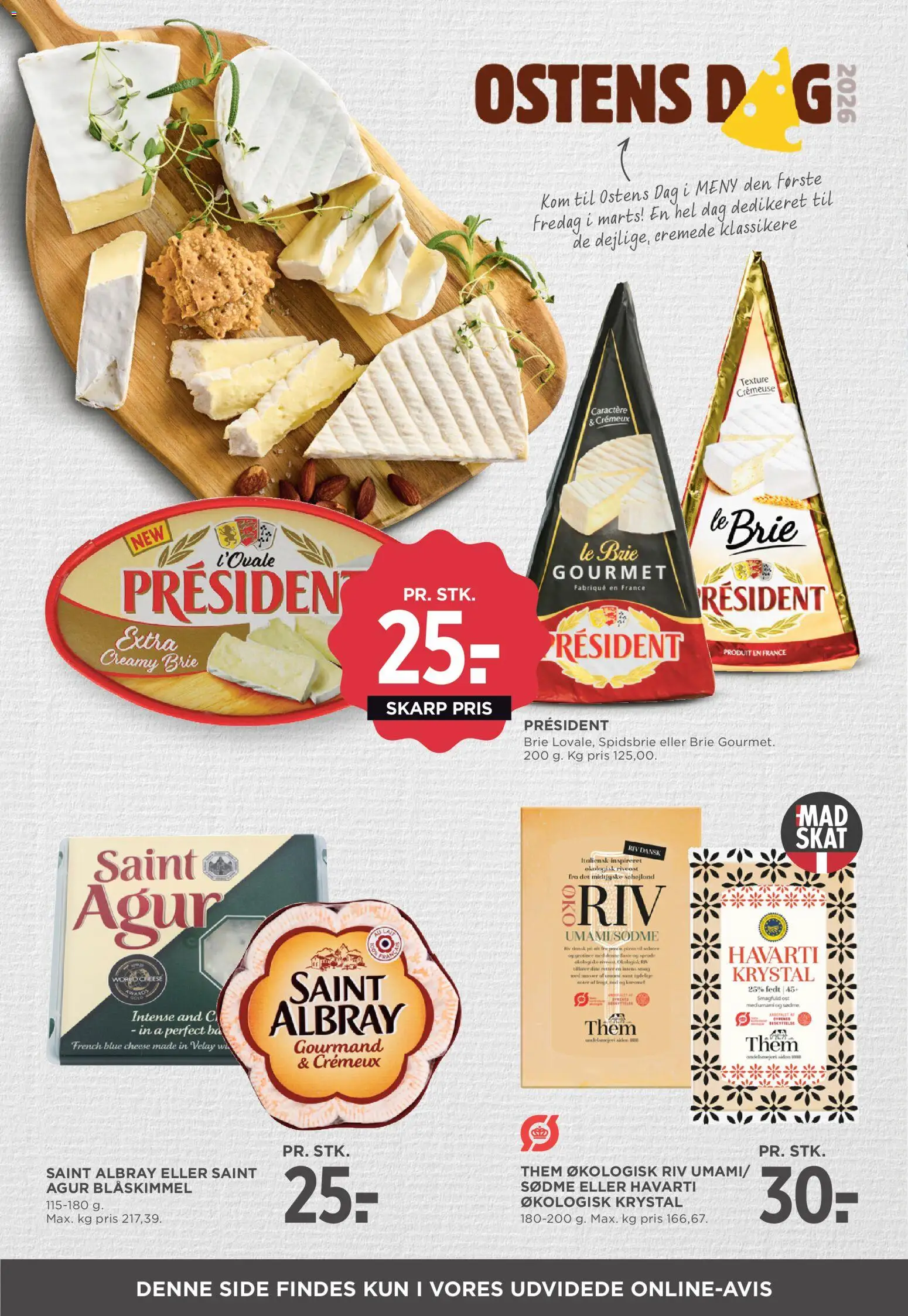 Meny tilbudsavis – gyldig fra 27.02.2026 | Side: 24 | Produkter: Ost