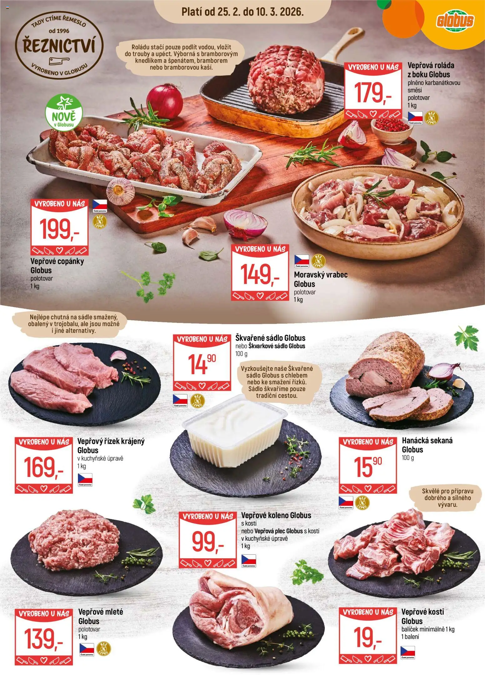 Globus leták - Olomouc od 25.02.2026 | Strana: 11 | Produkty: Vepřové koleno, Globus, Sekaná, Vepřová plec