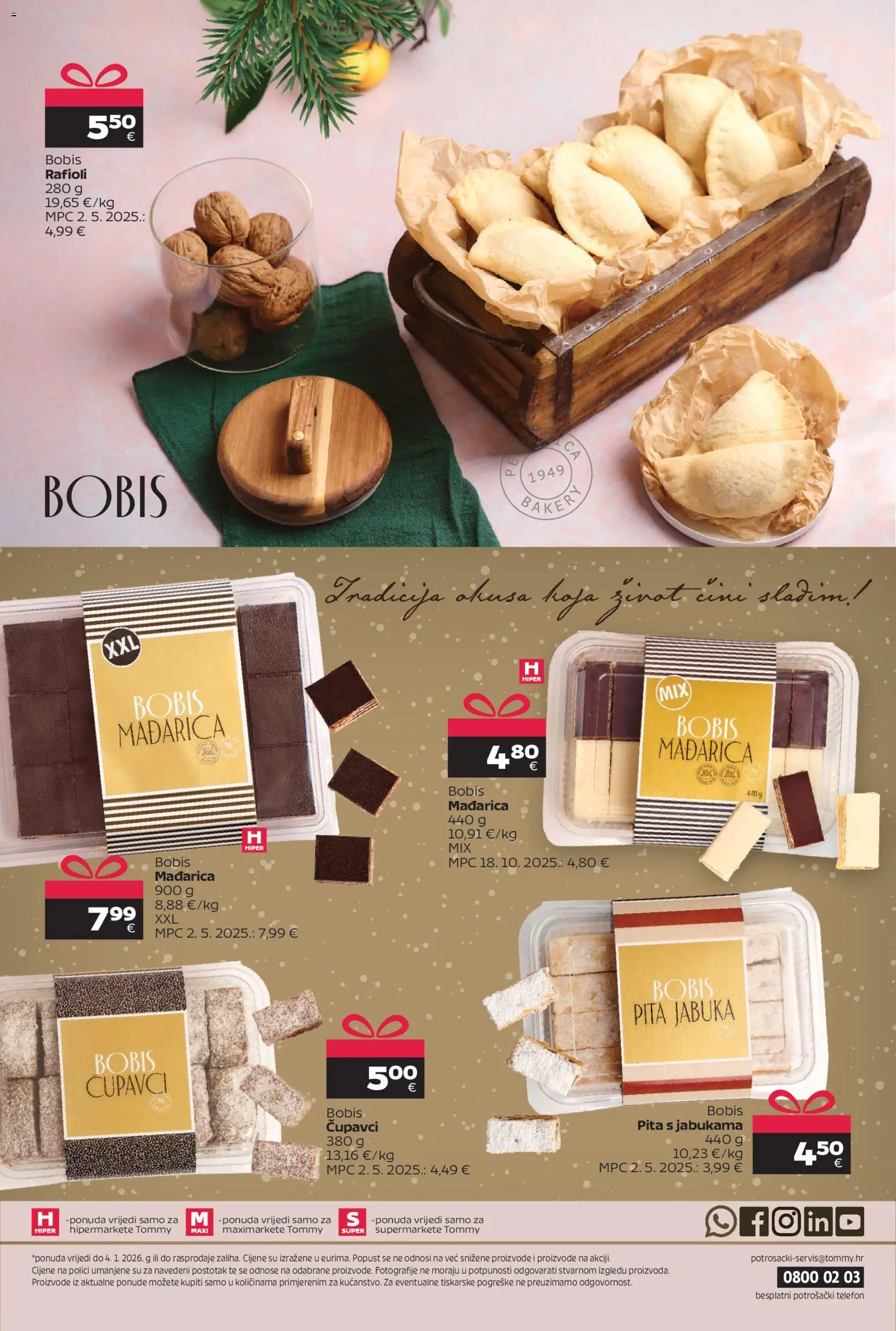 Tommy katalog | vrijedi od 15.12.2025 | Stranica: 16 | Proizvodi: Pita, Telefon, Jabuka