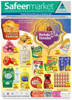 Preview of Safeermarket - Offers valid from 29.01.2026 | Page: 1 | Products: Jablká, Banány, Έπιπλο κουζίνας, Ropa