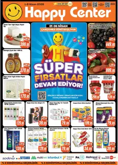 01.04.2026 tarihinden itibaren geçerli olan Happy Center kataloğu önizlemesi