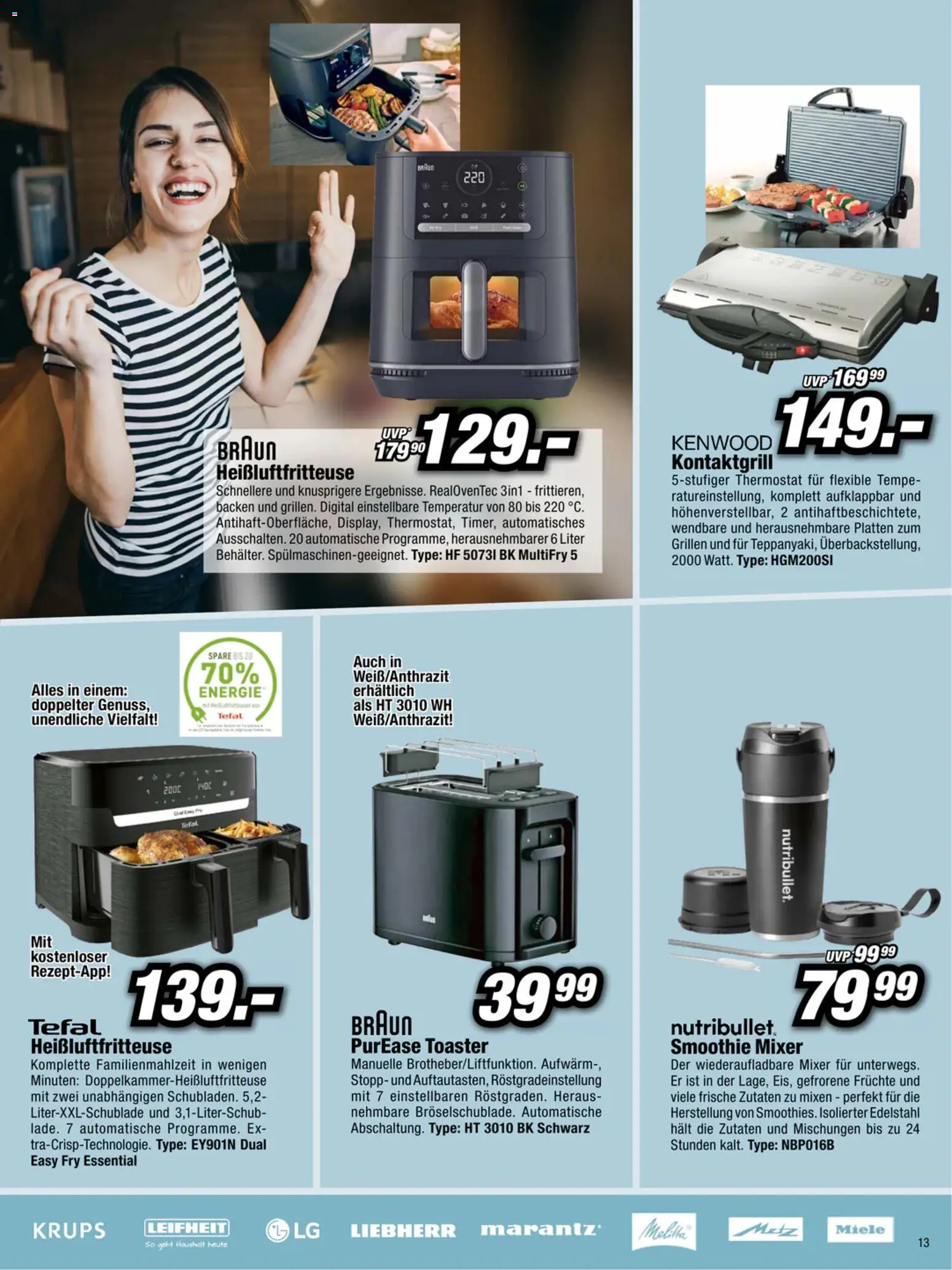 RED ZAC Flugblatt gültig ab 26.01.2026 | Seite: 13 | Produkte: Mixer, Toaster