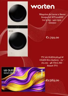 Pré-visualização Worten Promoções válido de 22.10.2025 | Página: 4 | Produtos: Máquina de lavar, Creme