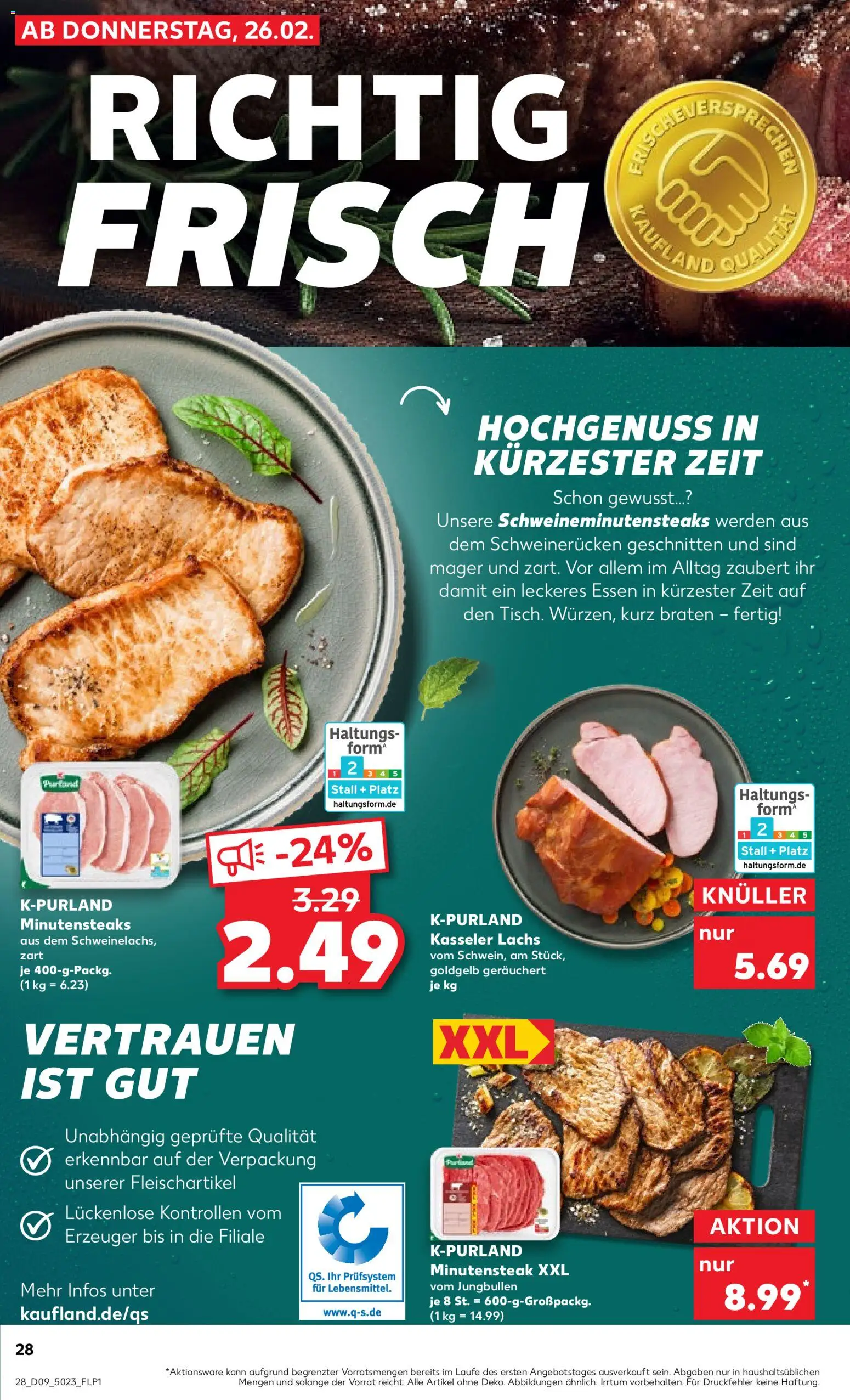 Kaufland prospekt Völklingen	 – gültig ab 26.02.2026 | Seite: 28 | Produkte: Lachs, Schweinerucken