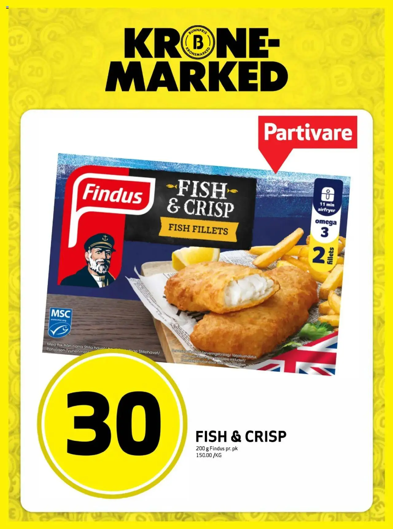  | Side: 16 | Produkter: Fisk, Airfryer, Pommes frites, Датчик руху