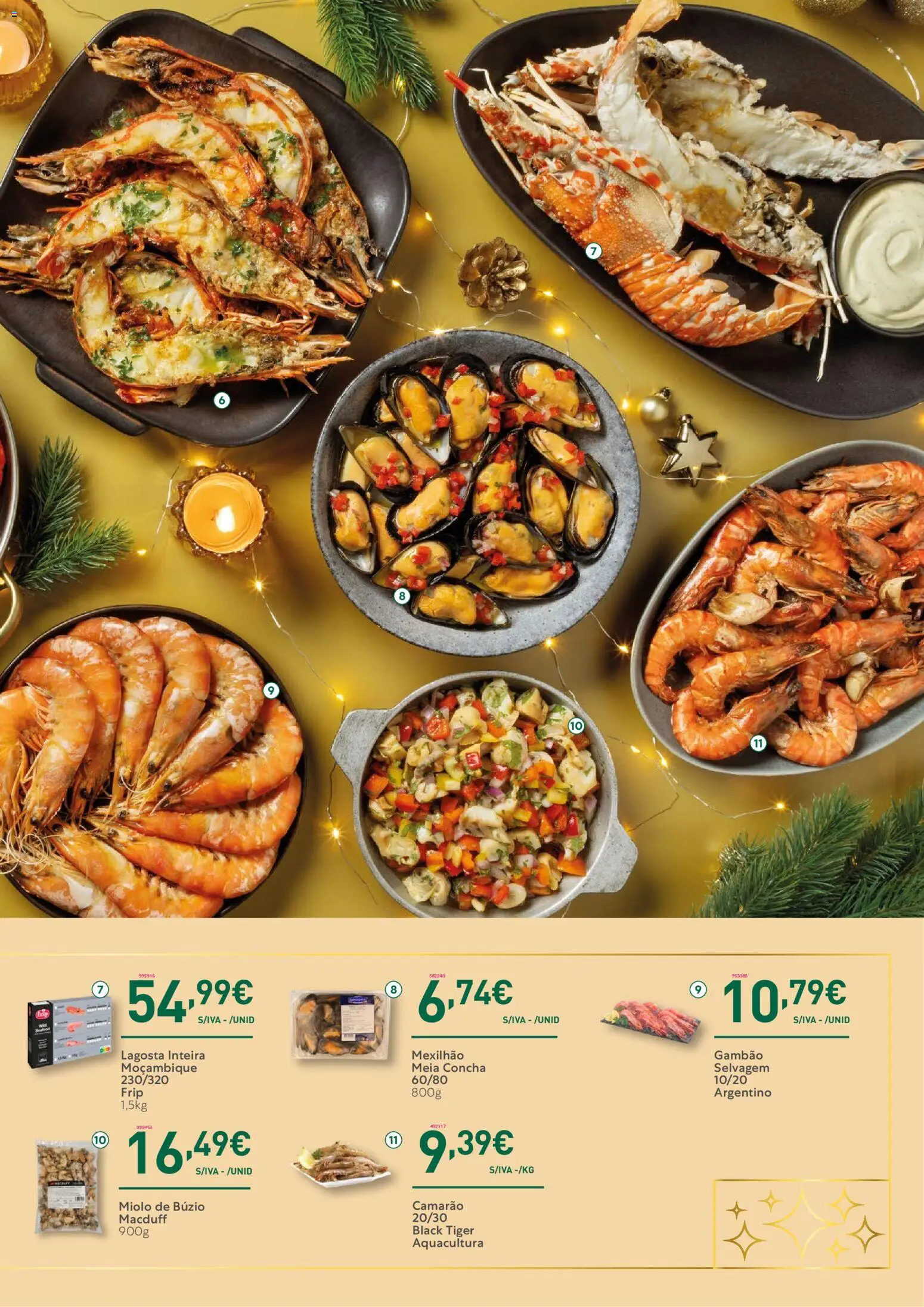 Recheio - Catálogo de Natal │ válido de 06.11.2025 | Página: 17 | Produtos: Lagosta, Camarão