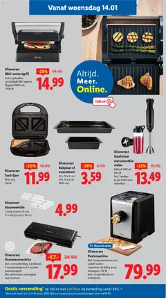 Lidl - Non food folder - Week 3 - Voorbeeld van een folder van Lidl, geldig van 14.01.2026 | Pagina: 5 | Producten: Elektromos húsdaráló, Sandwich, Grill, Blender