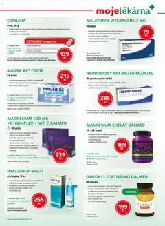 Náhled letáku Moje lékárna leták od 13.09.2025 | Strana: 8 | Produkty: Vitamin c, Hořčík, Krém, Tablet
