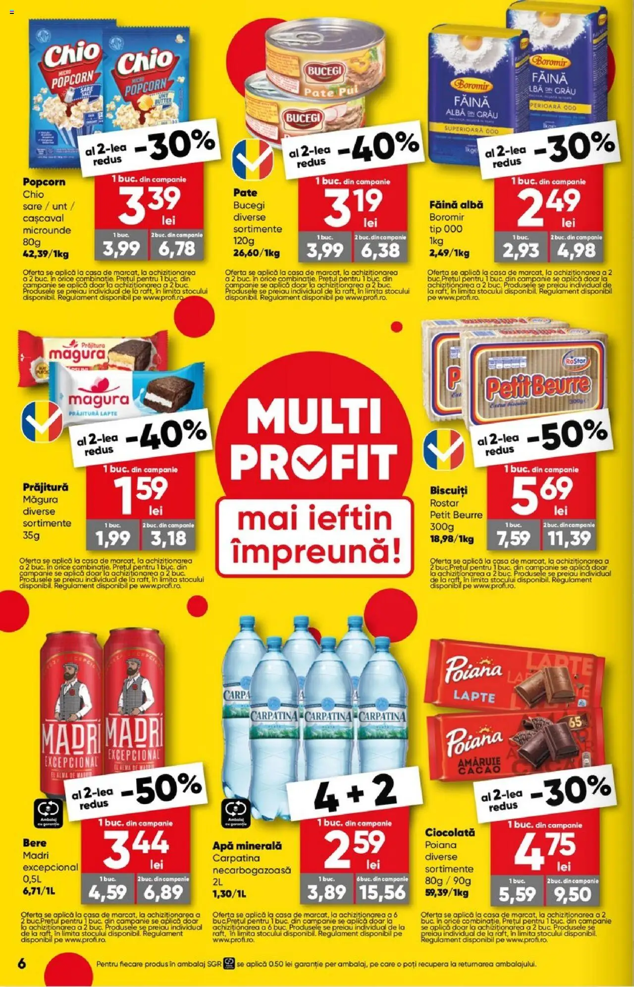 Catalog Profi Loco – valabil de la 06.08.2025 | Pagină: 6 | Produse: Pate, Cașcaval, Prăjitură, Cacao