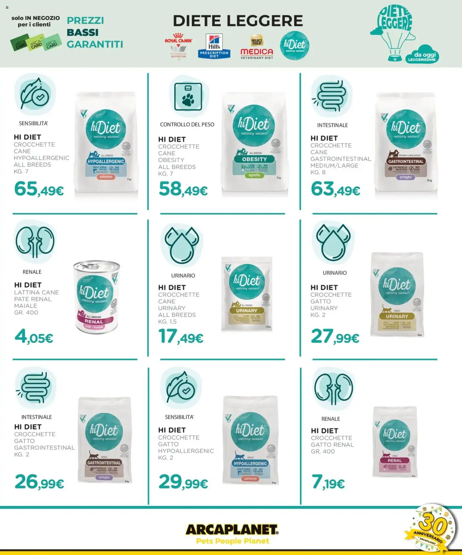 Volantino Arcaplanet del 29.12.2025 | Pagina: 21 | Prodotti: Paté, Maiale, Salmone, Crocchette cane