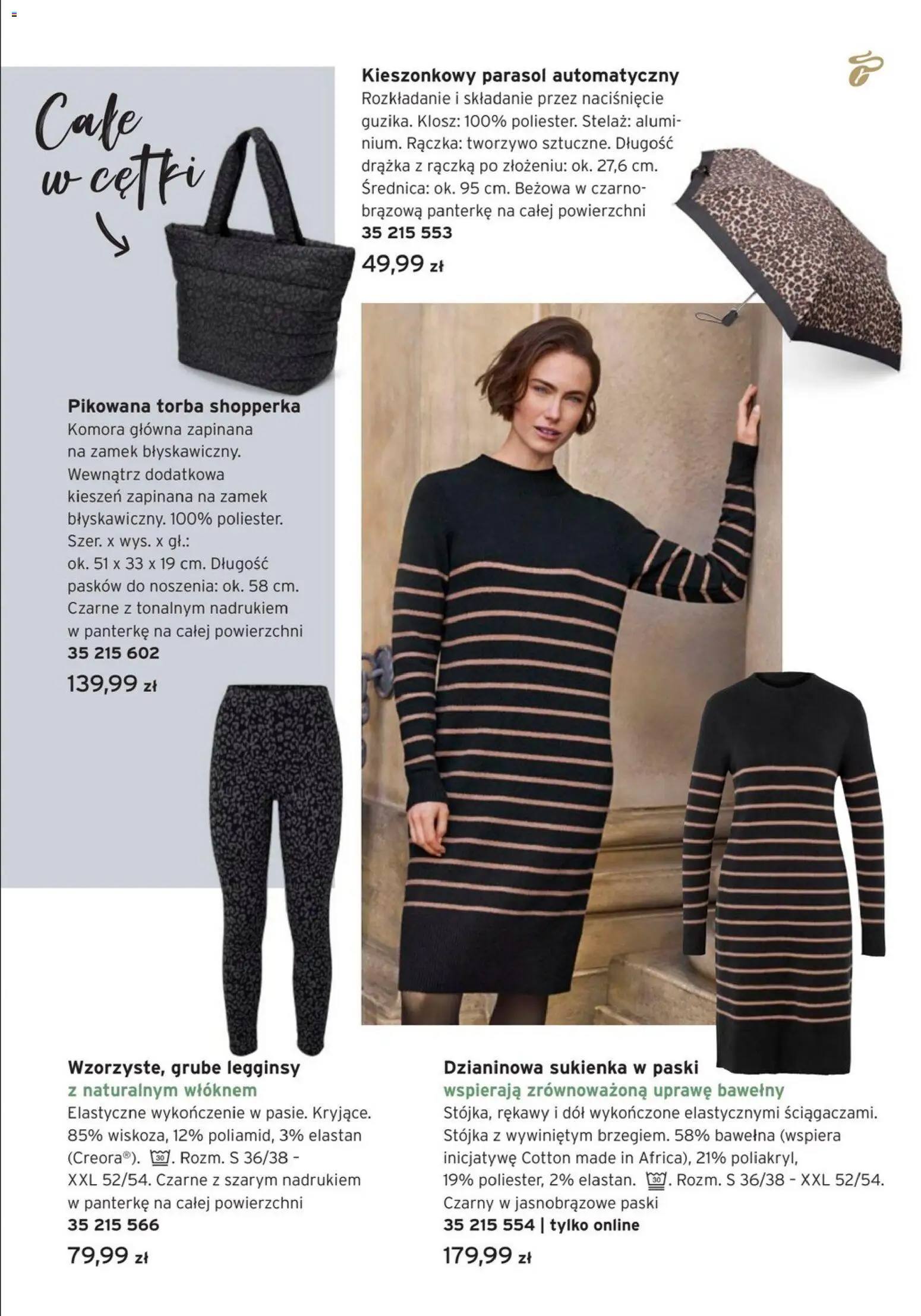 Tchibo promocje od 27.01.2026 | Strona: 13 | Produkty: Legginsy, Parasol, Sukienka, Torba