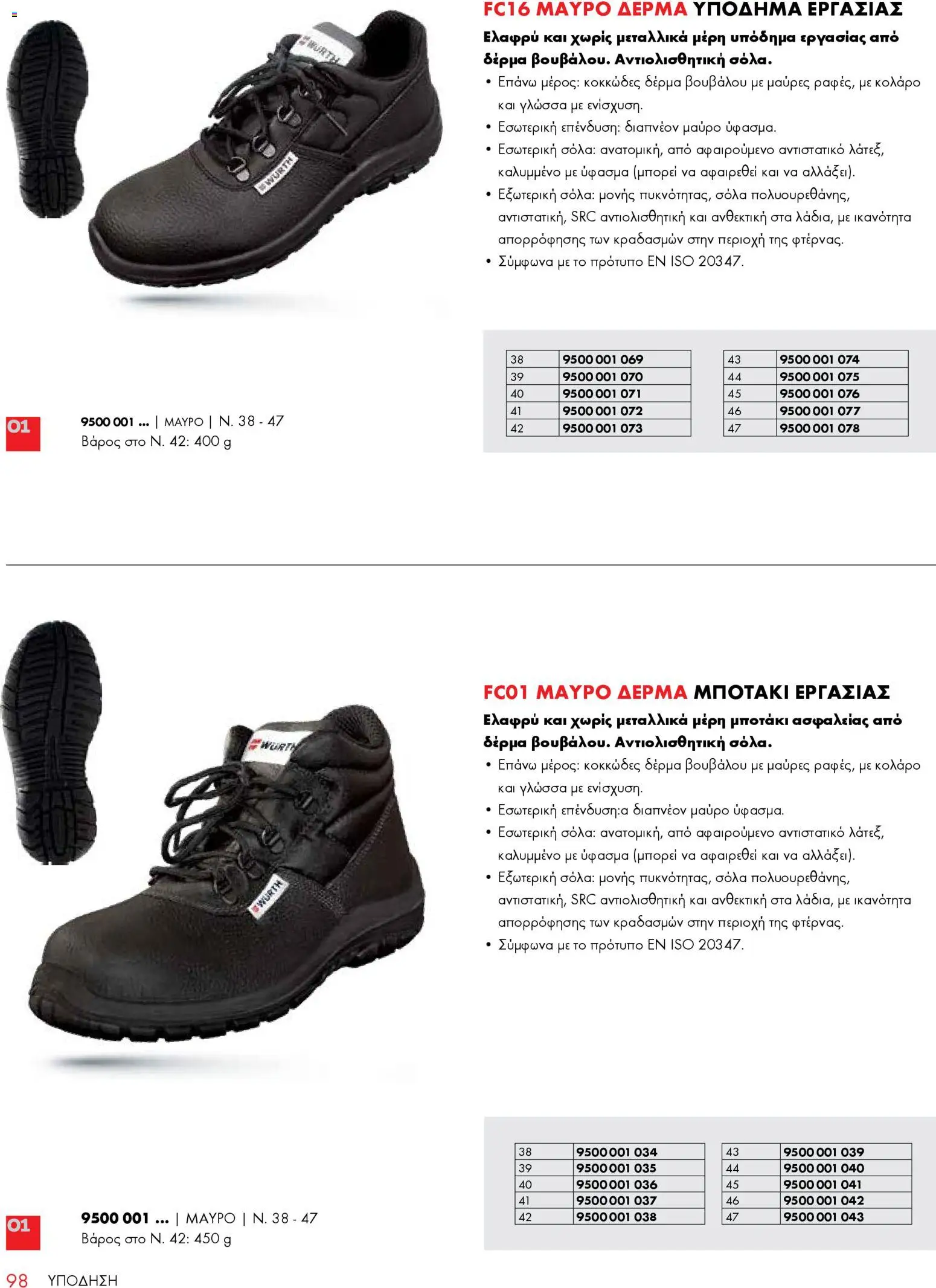 WURTH - ΜΑΠ – σε ισχύ από 01.01.2026 | Σελίδα: 98