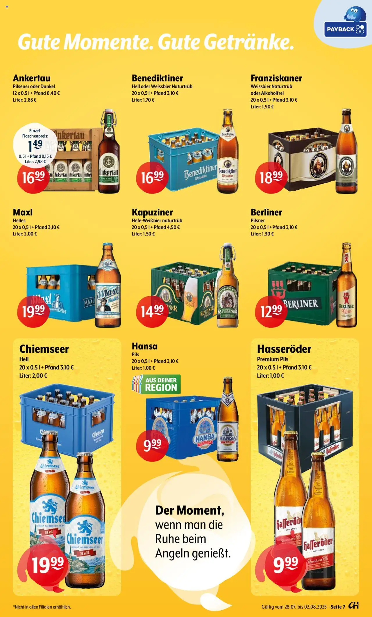 Trink und Spare Prospekt 	 - gültig ab dem 28.07.2025 | Seite: 7 | Produkte: Berliner, Franziskaner, Pils, Hasseröder