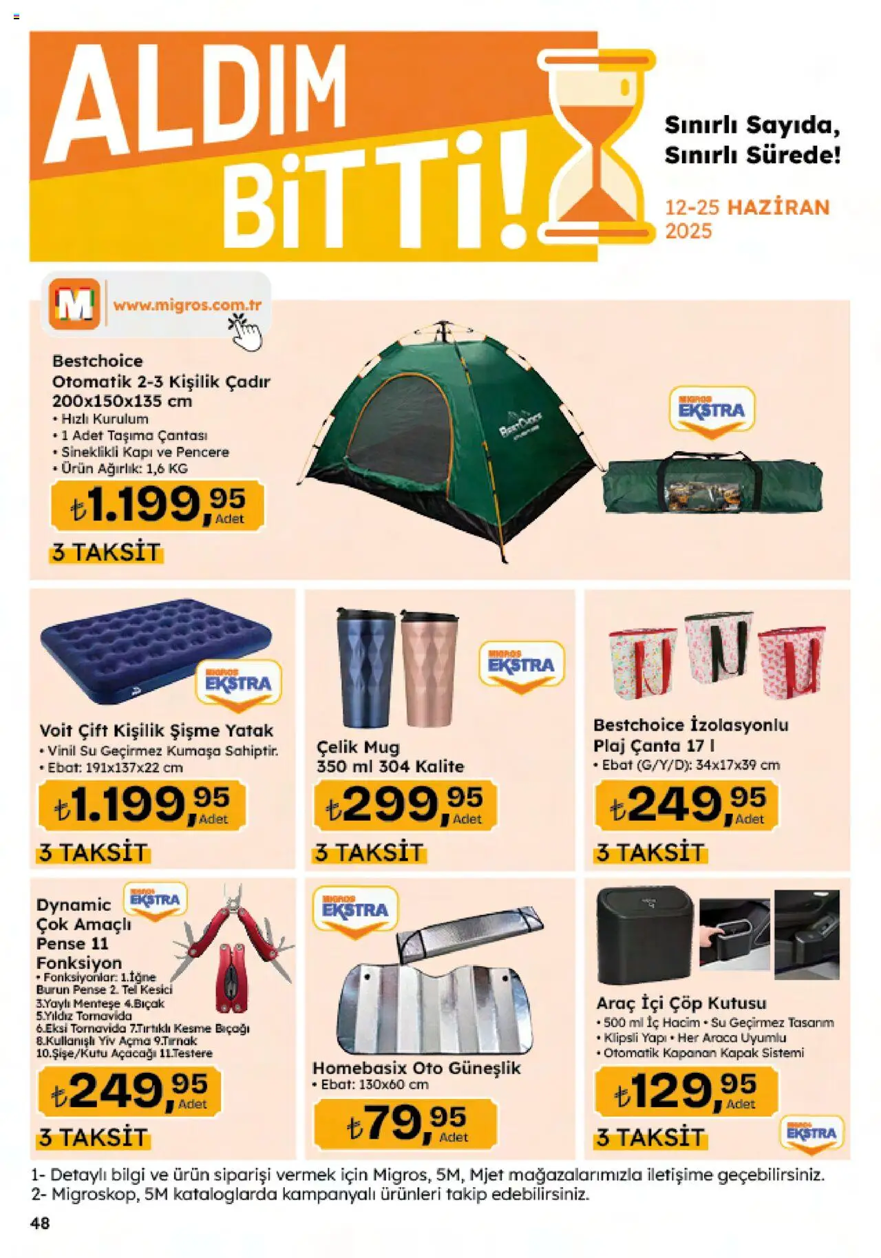 Migros Katalog - 5M Migroskop Dijital - 12.06.2025 tarihinden itibaren geçerlidir | Sayfa: 162 | Ürünler: Yatak, Çanta, Güneşlik, Ağırlık