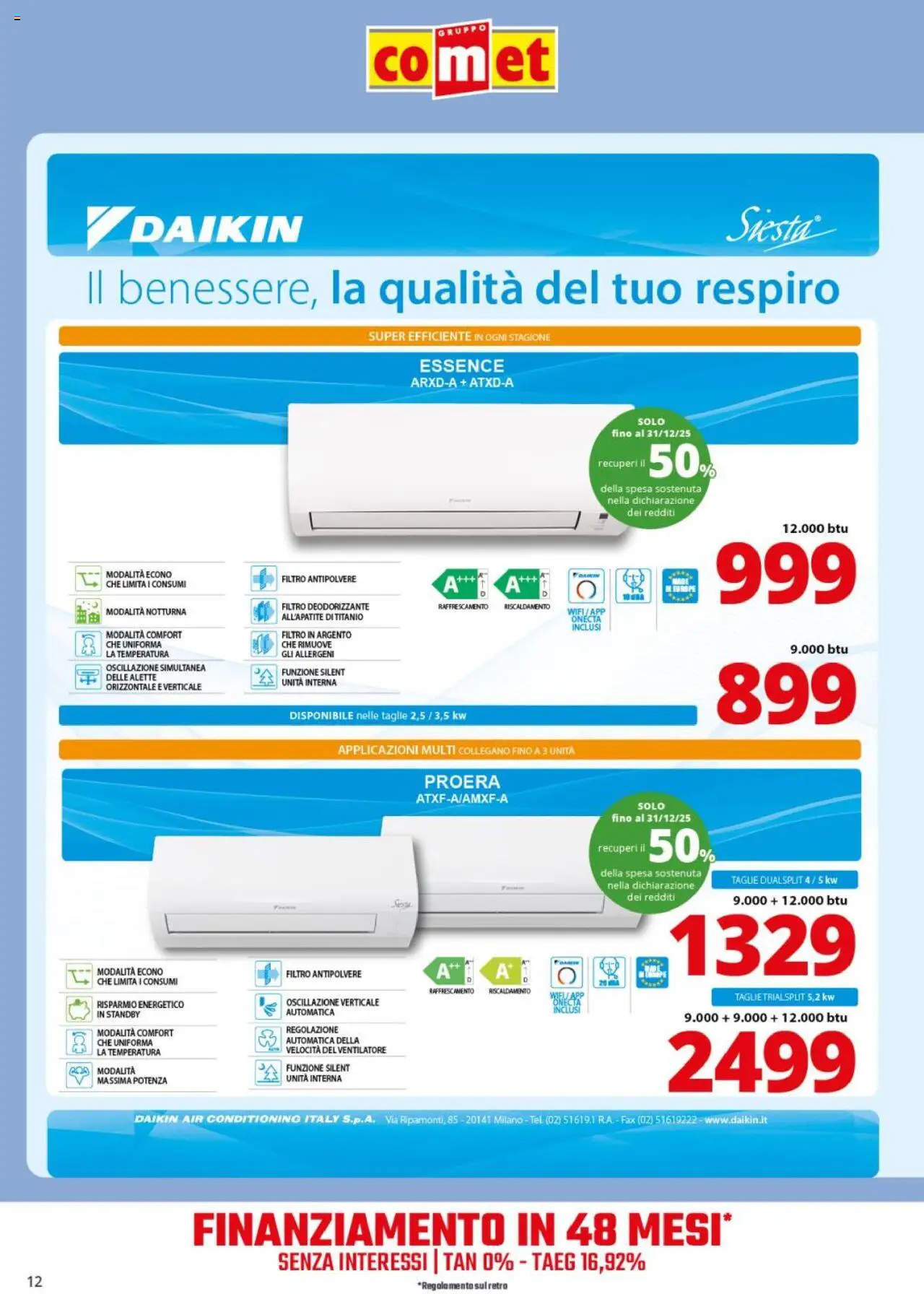 Volantino Comet del 12.09.2025 | Pagina: 12 | Prodotti: Ventilatore