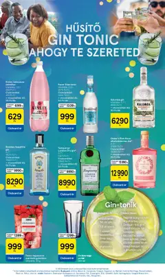Tesco akciós ujság - amely érvényes a következő dátumtól: 19.06.2025 | Oldal: 21 | Termékek: Tonic, Gyümölcs, Gin, Citrom