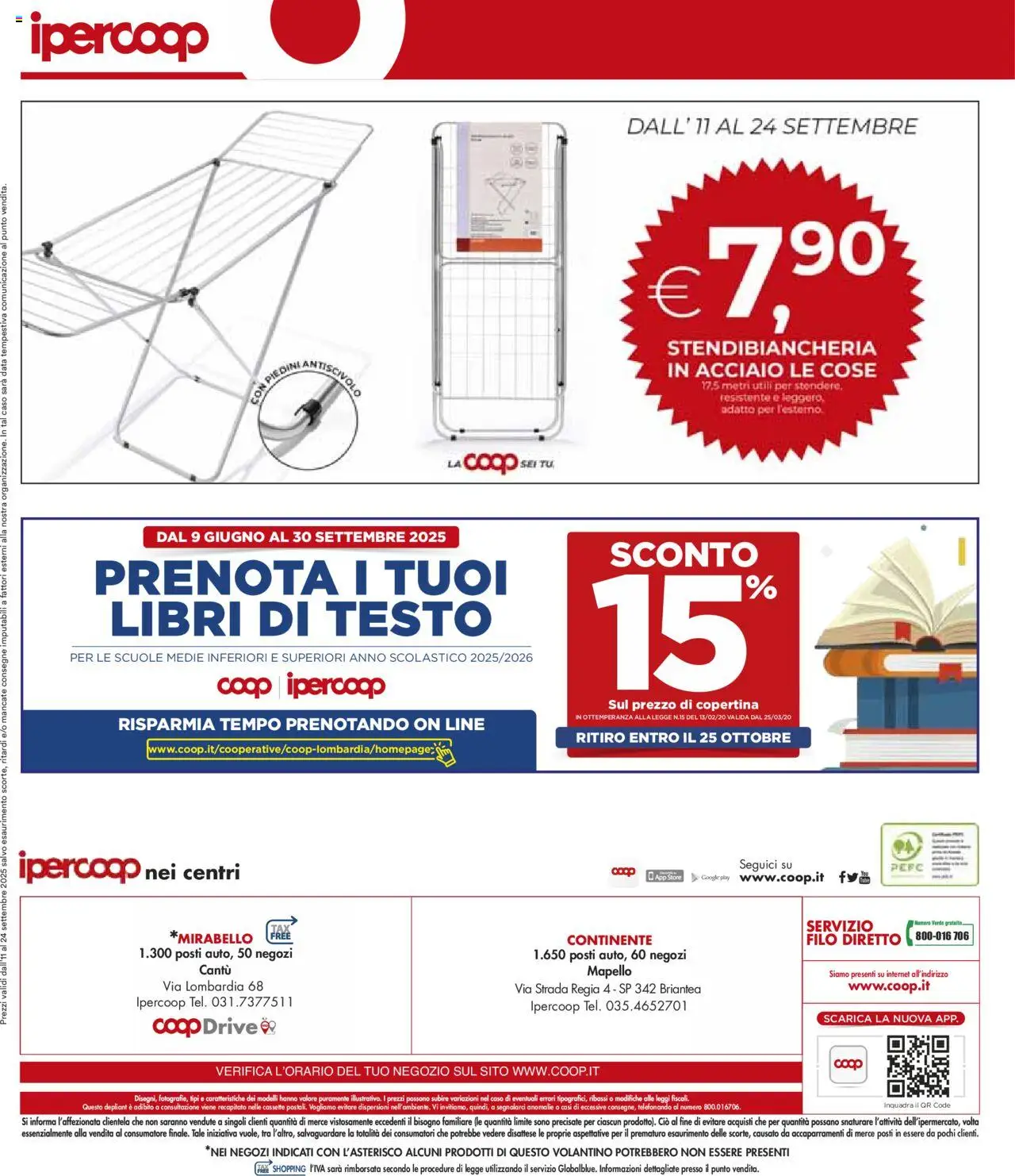 Volantino Ipercoop del 11.09.2025 | Pagina: 35 | Prodotti: Stendibiancheria, Data
