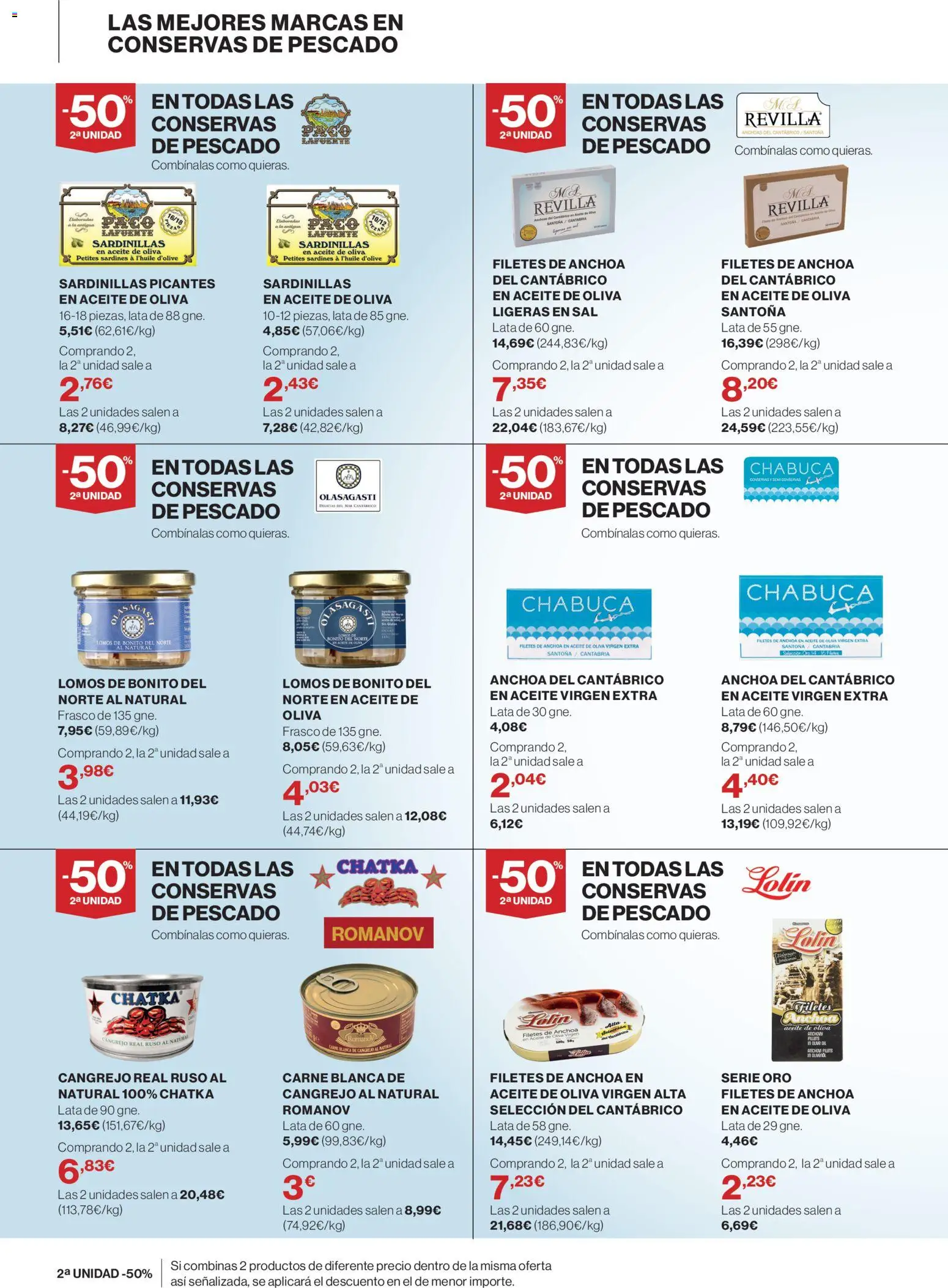 Supercor Canarias │ válido desde el 09.04.2026 | Página: 6 | Productos: Pescado, Aceite de oliva, Aceite de oliva virgen extra, Anchoa