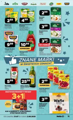 Netto gazetka - Spożywcza od 31.07.2025 | Strona: 11 | Produkty: Kasza, Kurczak, Wafle, Ryż