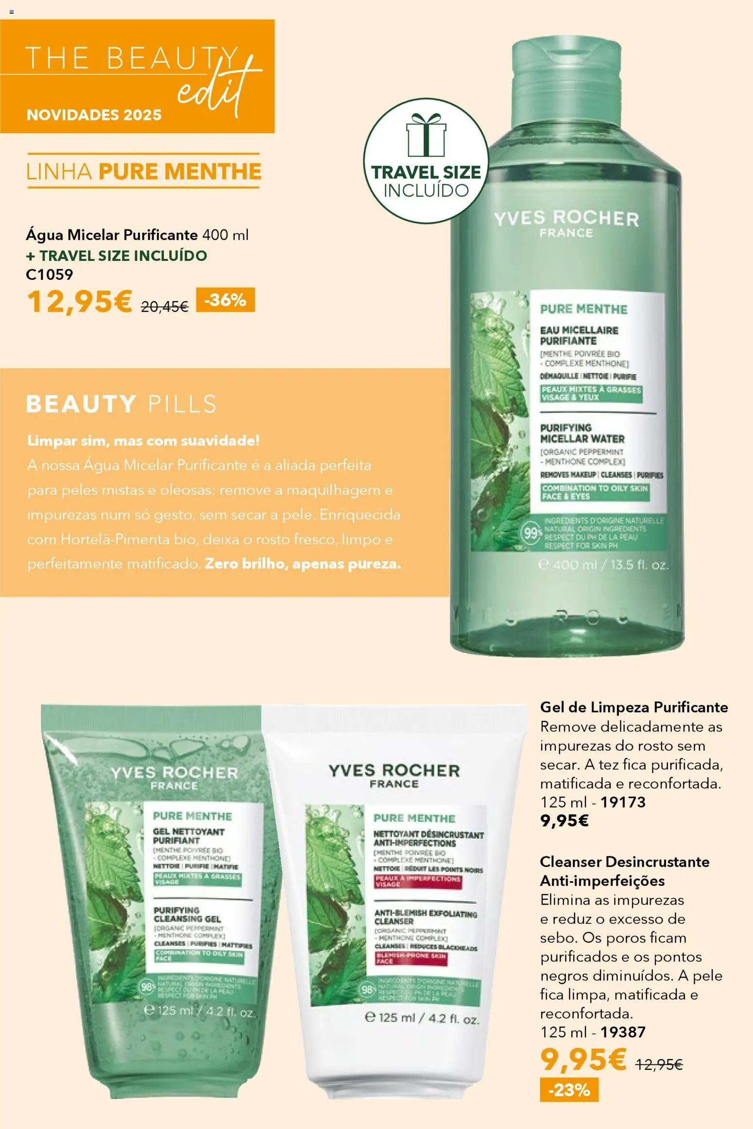 Yves Rocher catálogo 16 │ válido de 17.12.2025 | Página: 24 | Produtos: Agua, Água micelar, Maquilhagem, Gel de limpeza