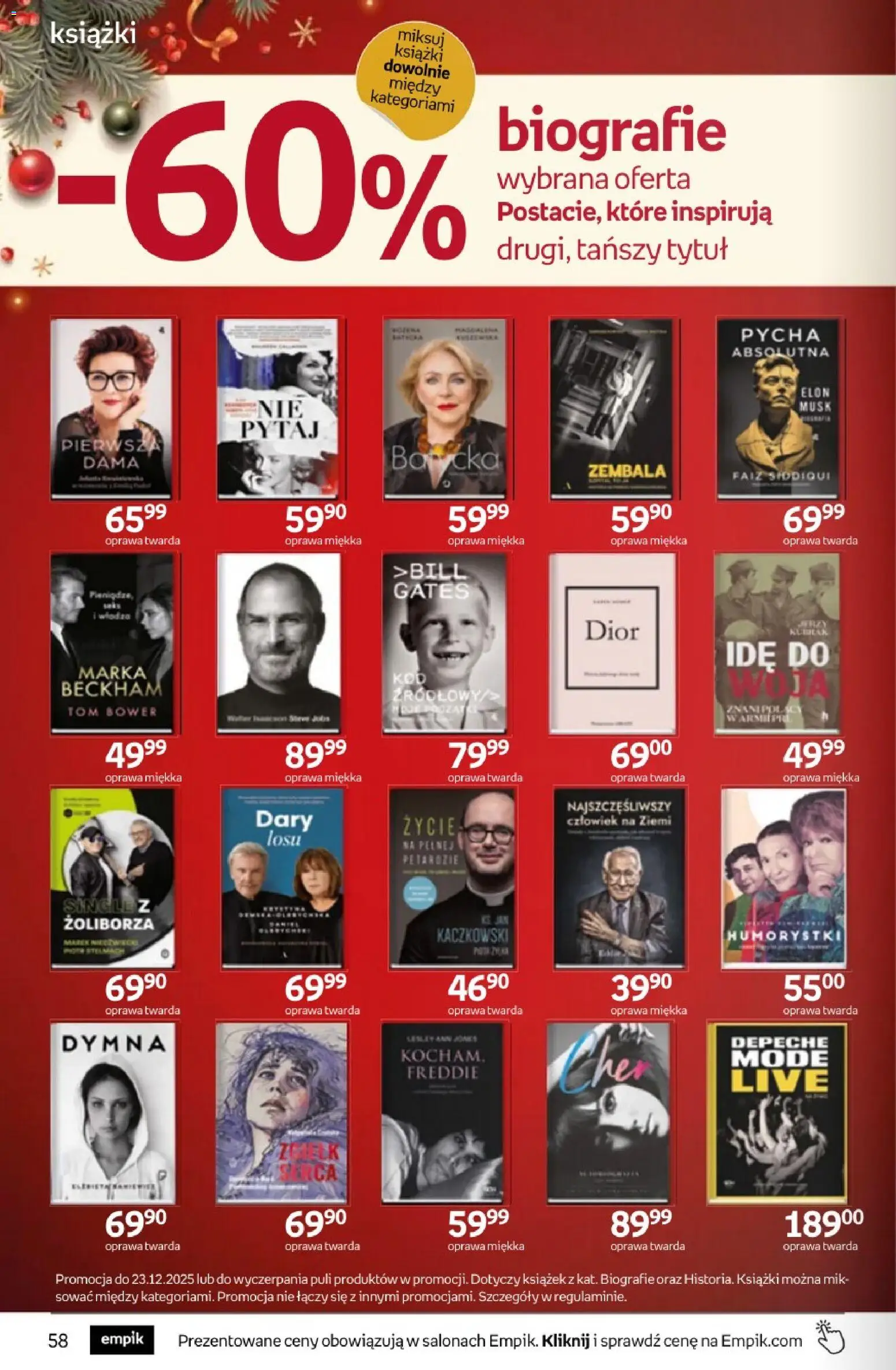 Empik promocje - Tom kultury Książki od 10.12.2025 | Strona: 58 | Produkty: Książki