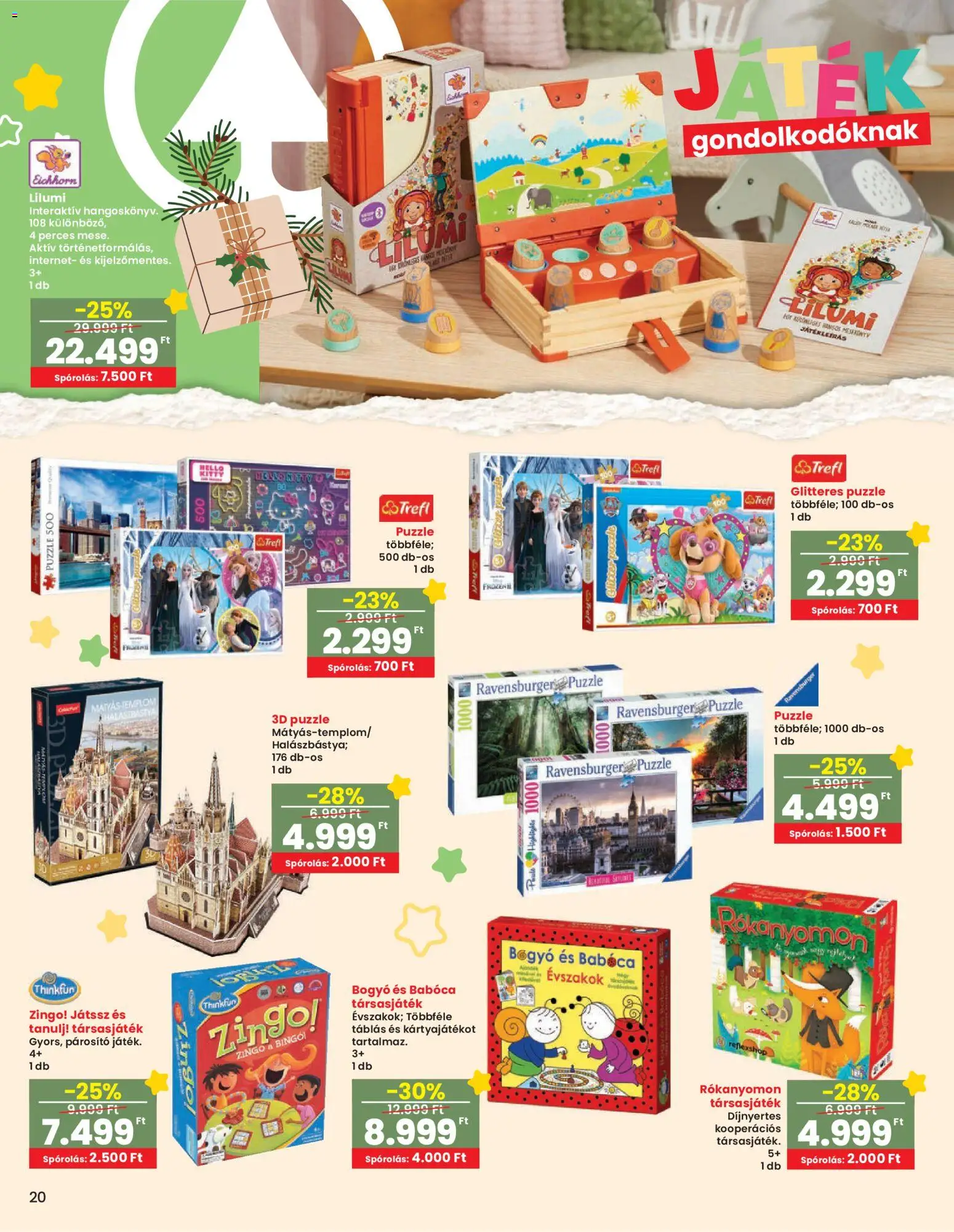 Interspar akciós ujság - amely érvényes a következő dátumtól: 13.11.2025 | Oldal: 21 | Termékek: Puzzle, Játék, Társasjáték