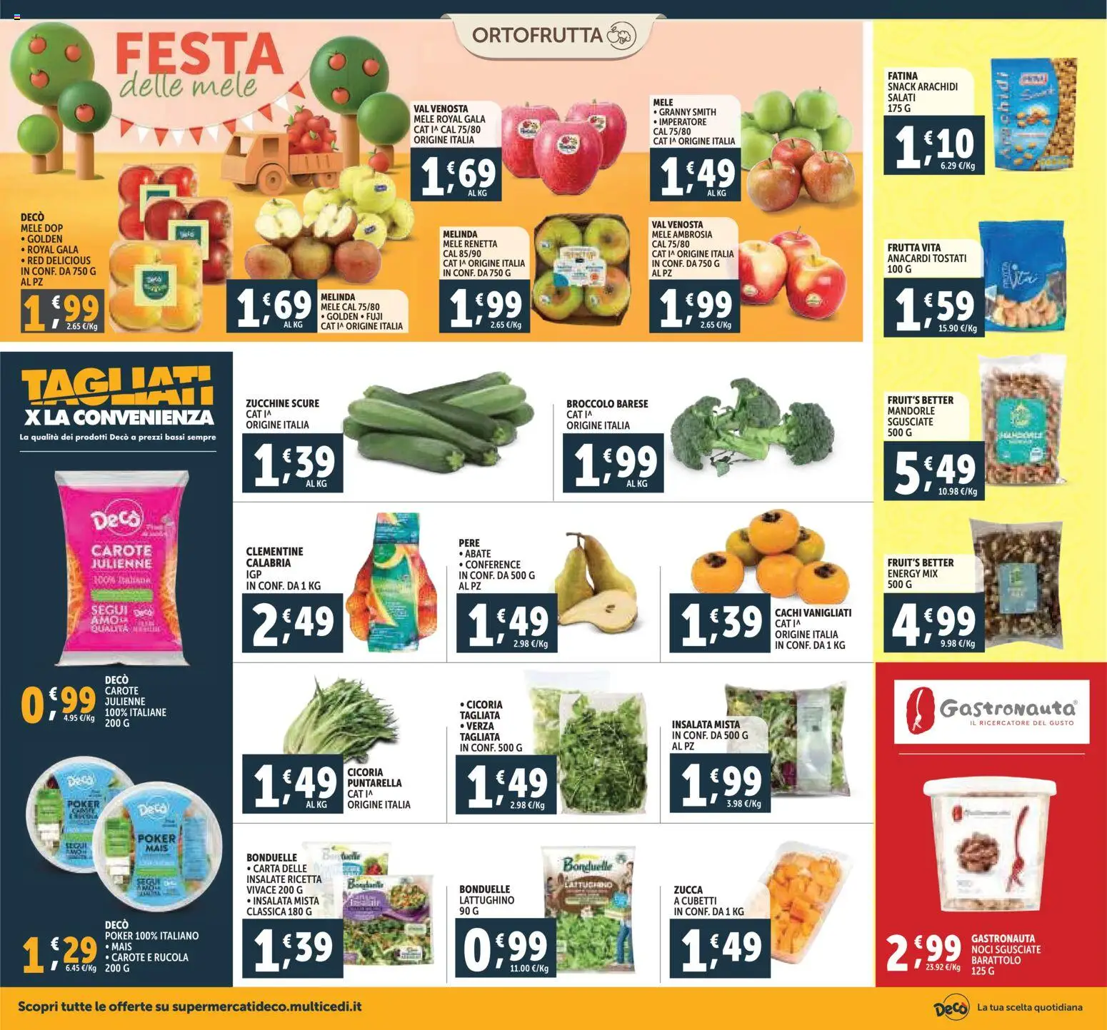 Volantino Decò del 07.11.2025 | Pagina: 8 | Prodotti: Mele, Insalata, Cachi, Zucchine