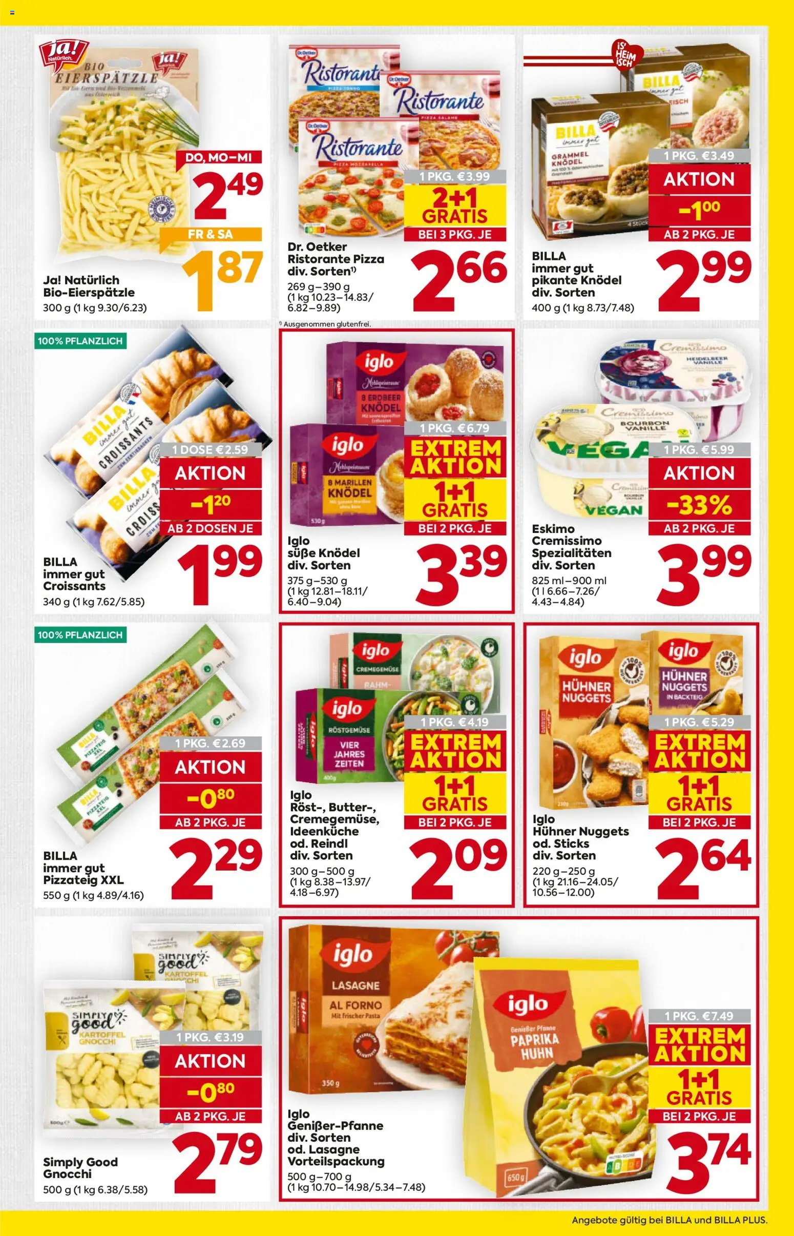 Billa Flugblatt - Niederösterreich gültig ab 02.01.2026 | Seite: 13 | Produkte: Butter, Pizza, Fisch, Bourbon