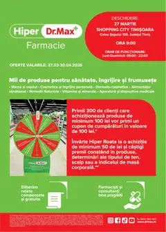 Ofertele Dr.Max valabile de la 27.03.2026