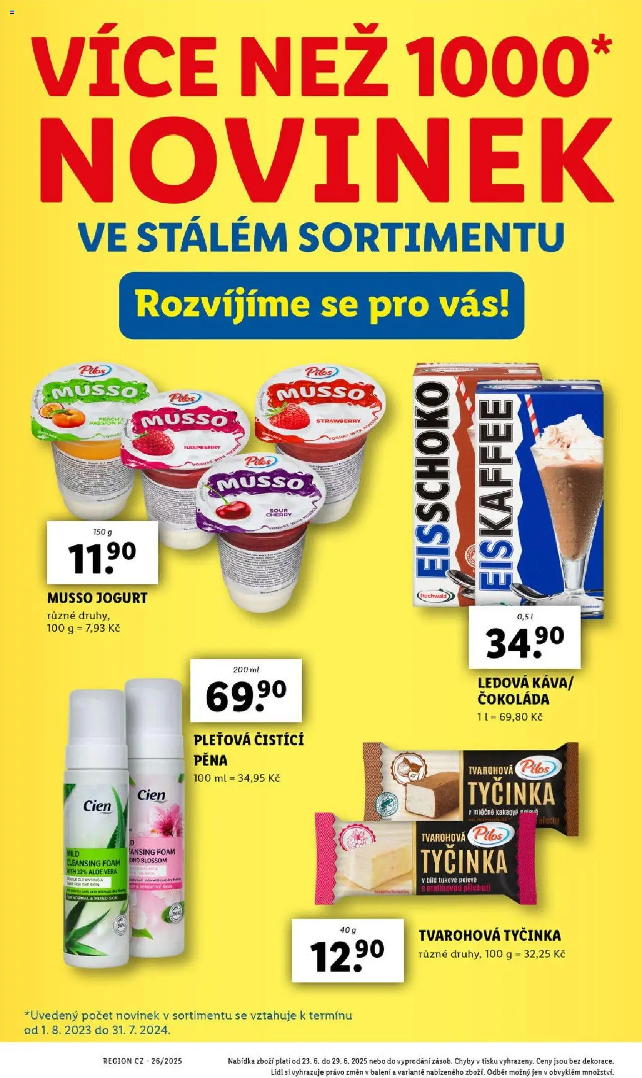 Lidl leták od 23.06.2025 | Strana: 46 | Produkty: Čokoláda, Eiskaffee, Aloe vera, Tvarohová tyčinka