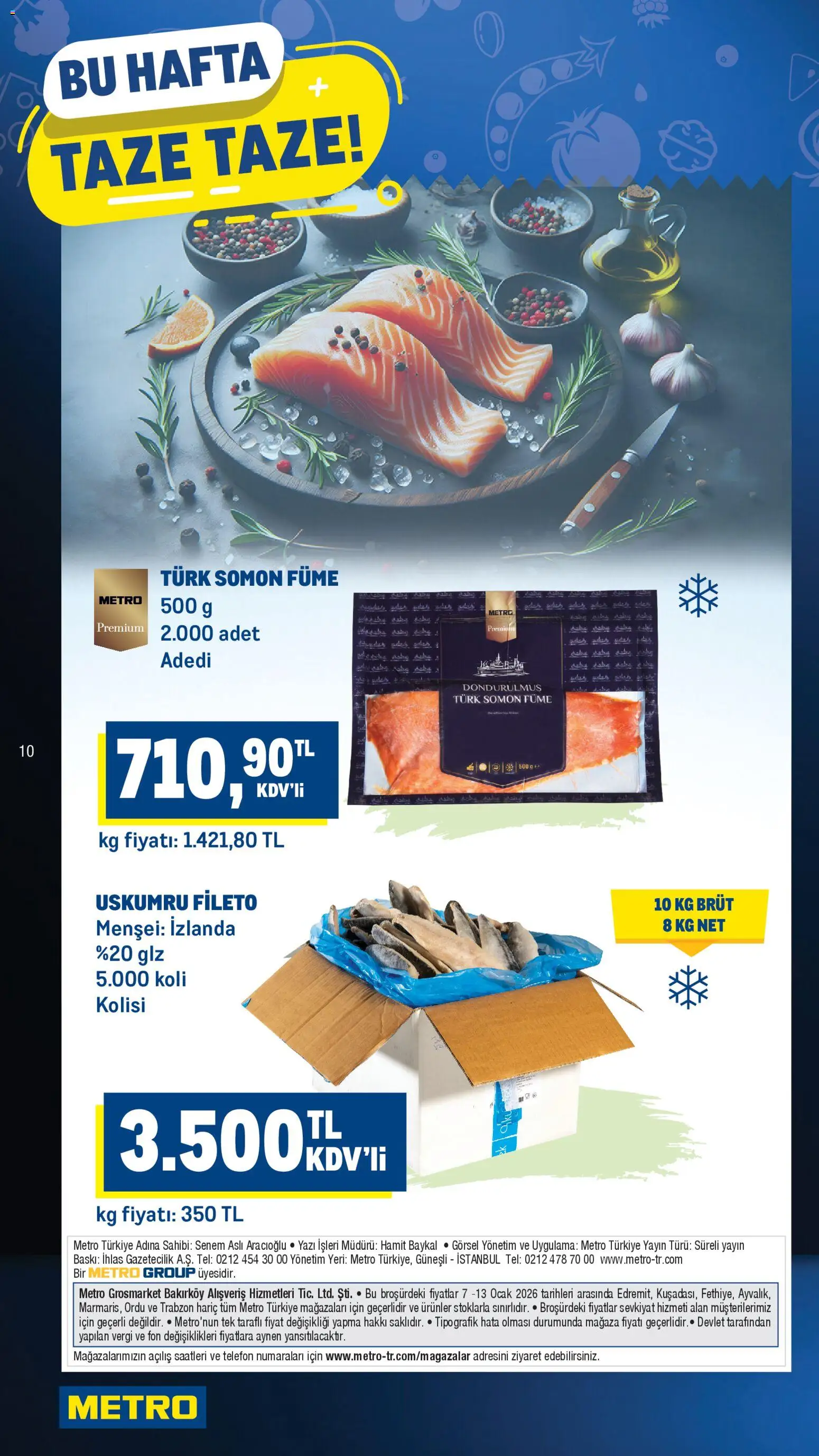 Metro Katalog - 07.01.2026 tarihinden itibaren geçerlidir | Sayfa: 10 | Ürünler: Baskı, Telefon, Somon, Ocak