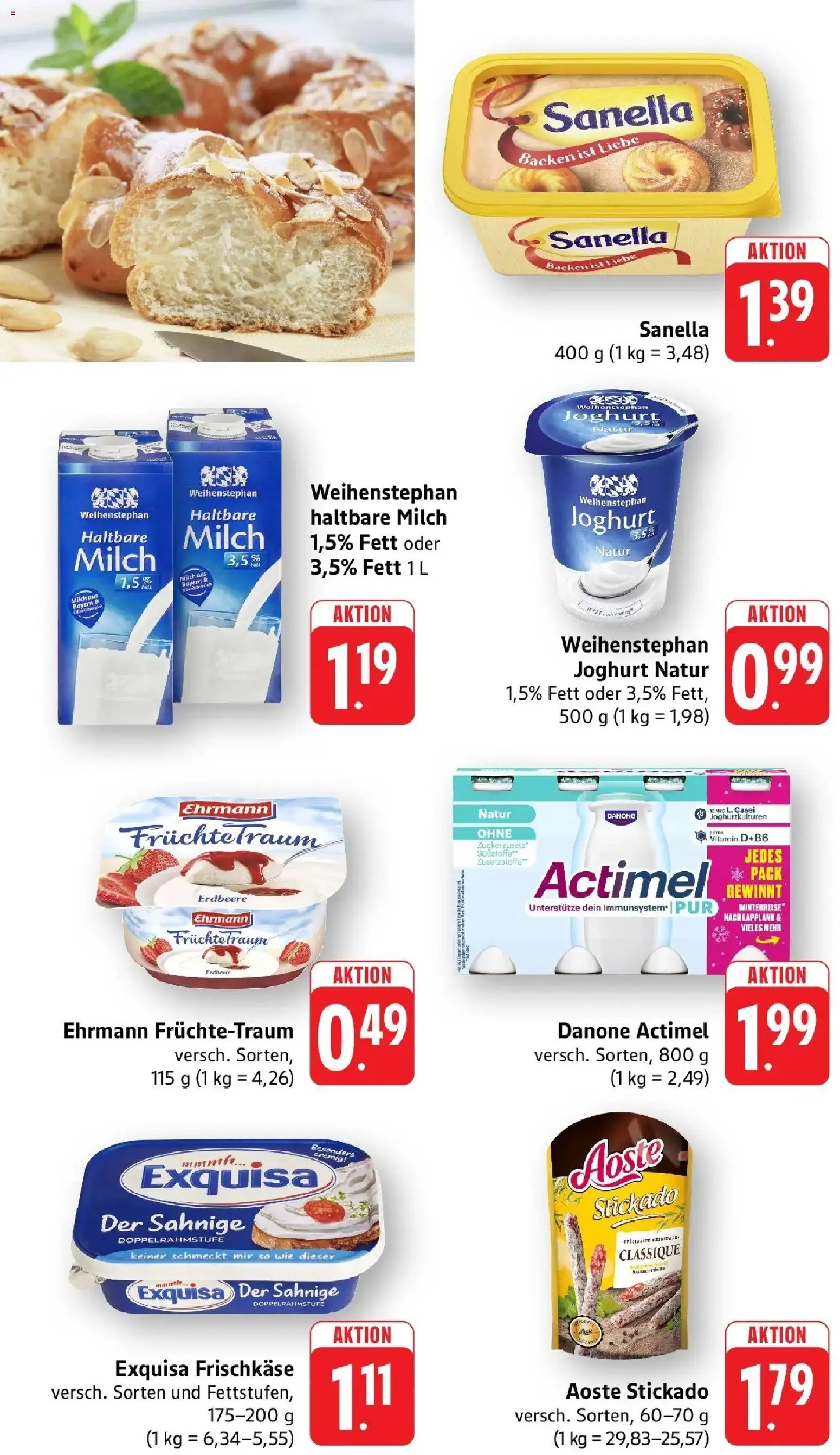 Angebote – gültig ab 16.03.2026 | Seite: 4 | Produkte: Actimel, Joghurt, Haltbare milch, Frischkase