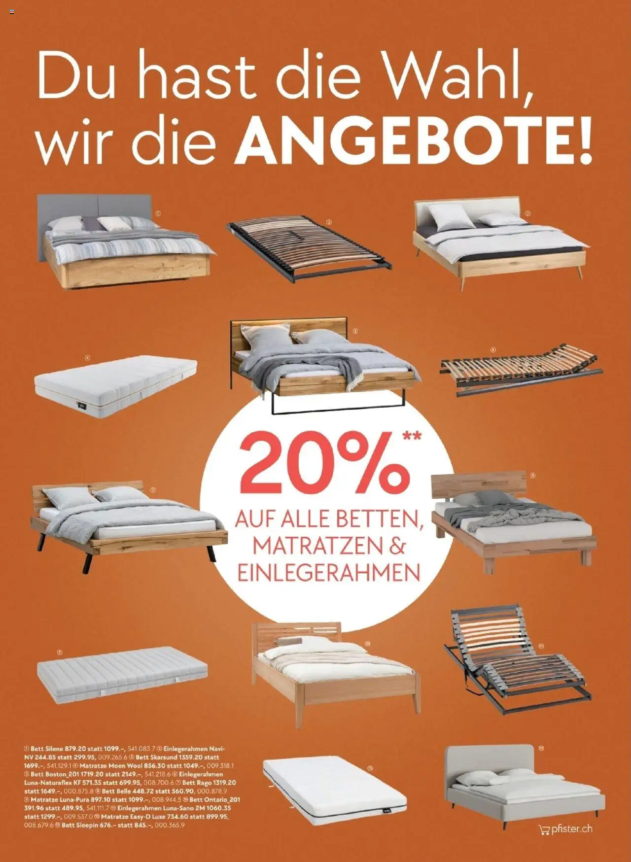 Pfister Aktionen – gültig ab 07.10.2025 | Seite: 2 | Produkte: Matratze, Bett, Navi