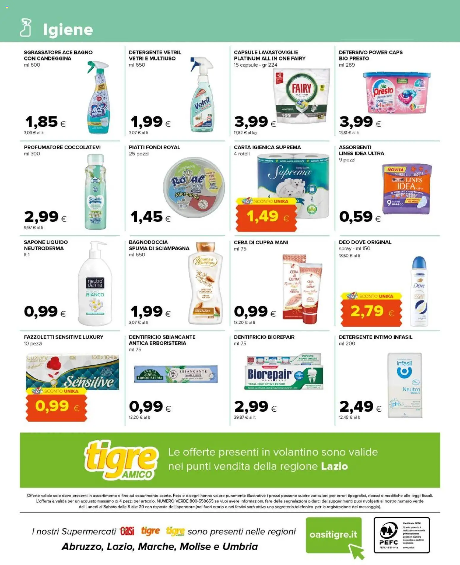 Volantino Tigre del 15.12.2025 | Pagina: 16 | Prodotti: Sapone, Detergente, Intimo, Sgrassatore