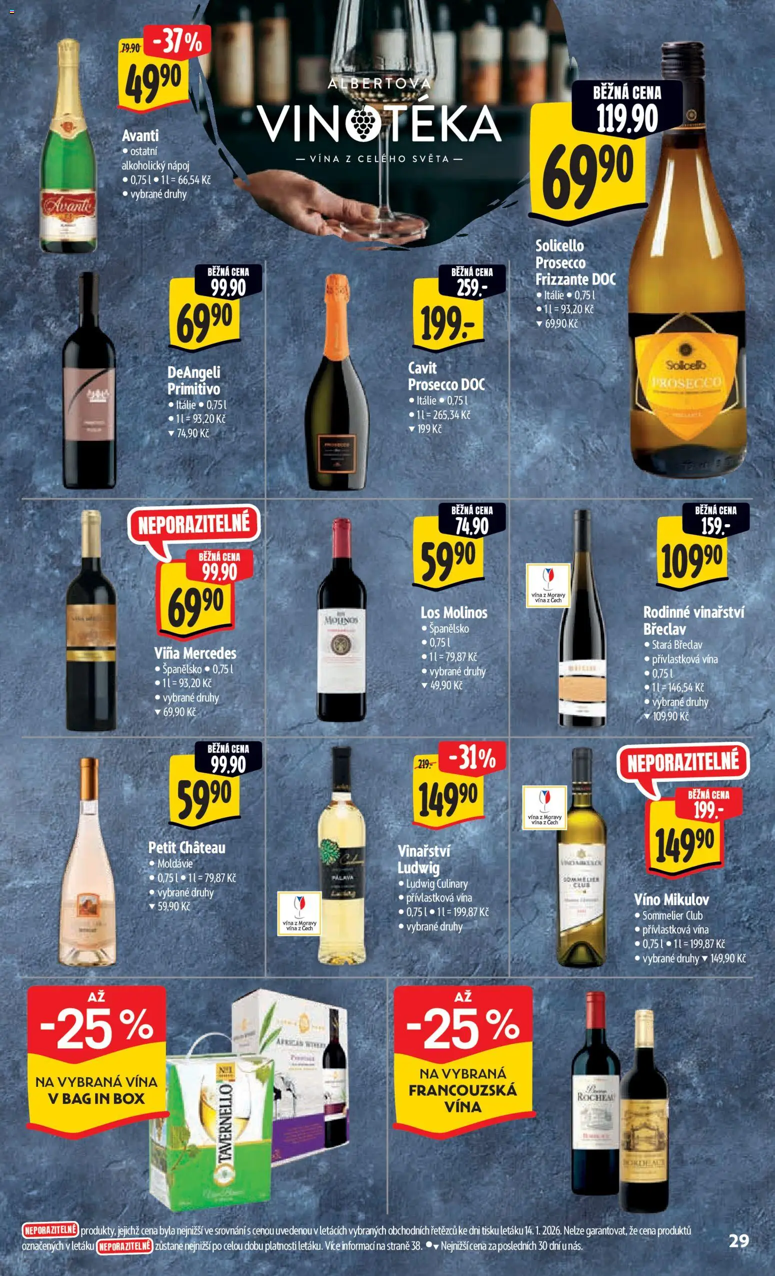 Albert leták - Hypermarket od 21.01.2026 | Strana: 35 | Produkty: Víno, Frizzante, Vinotéka, Avanti