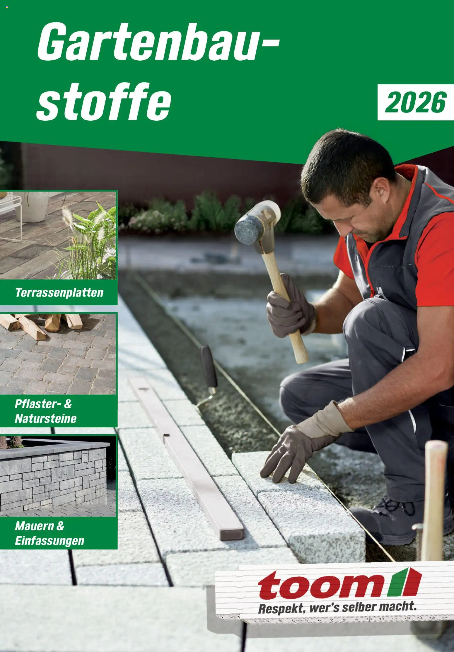 Toom Baumarkt Gartenbaustoffe 2026 – gültig ab 20.02.2026 | Seite: 1