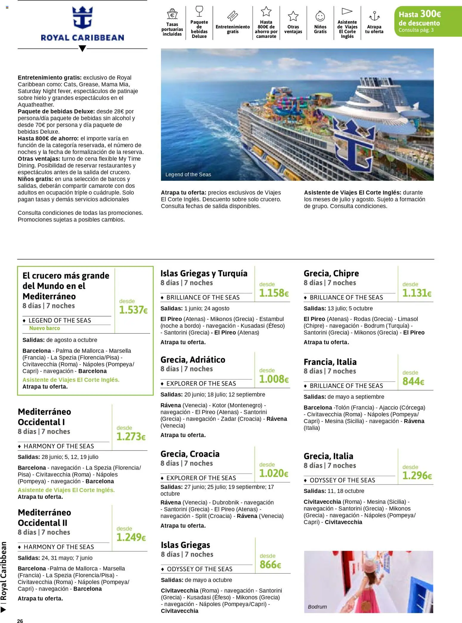 Viajes El Corte Inglés Semana del Crucero │ válido desde el 07.01.2026 | Página: 27 | Productos: Ηλεκτρονικα ειδη, Navegación