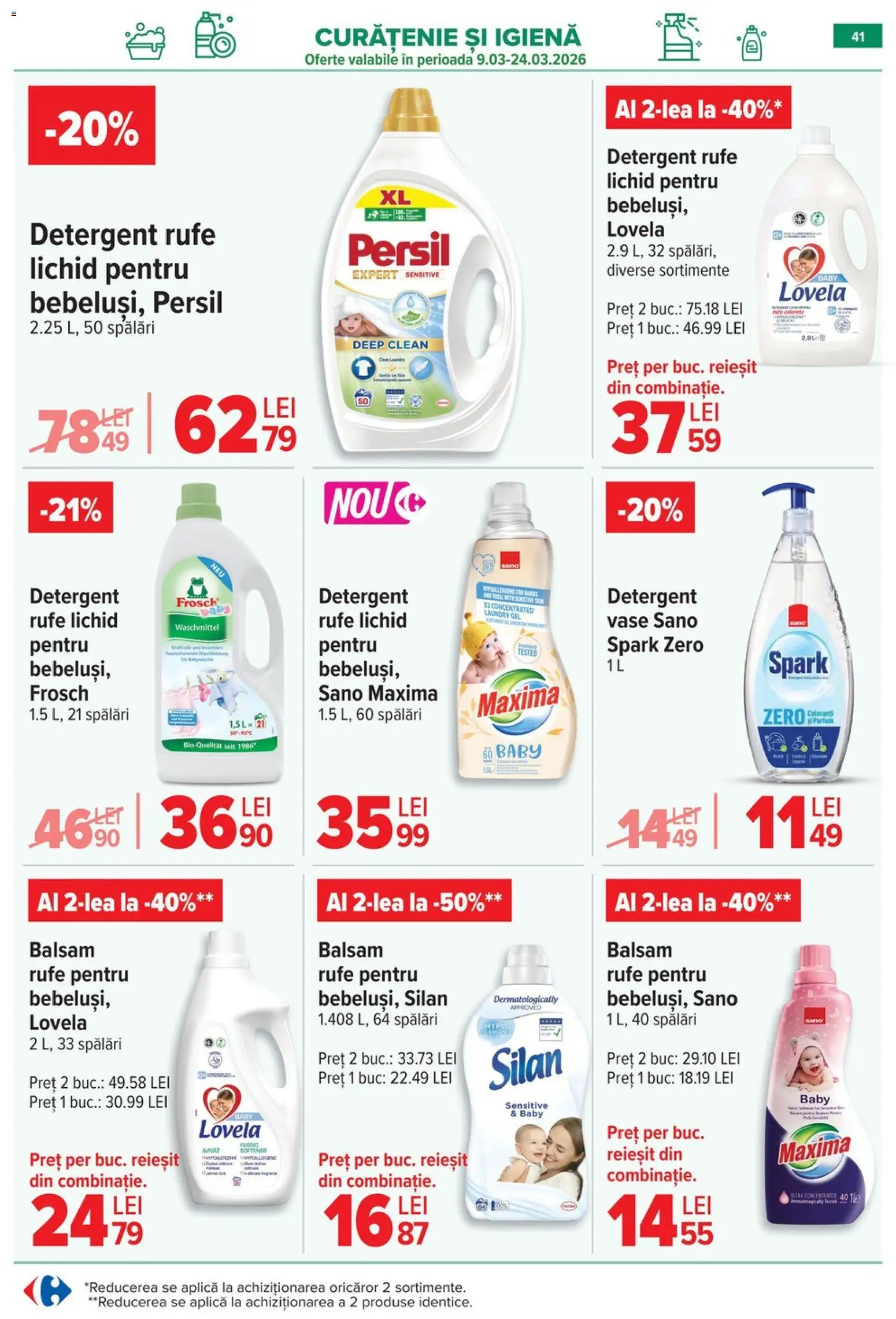 Noul catalog Carrefour – valabil de la 18.03.2026 | Pagină: 48 | Produse: Pomelo, Balsam, Detergent