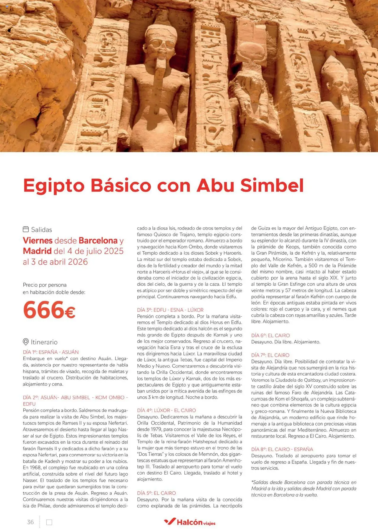 Halcón Viajes Egipto │ válido desde el 01.07.2025 | Página: 36 | Productos: Té, Navegación, Biblioteca