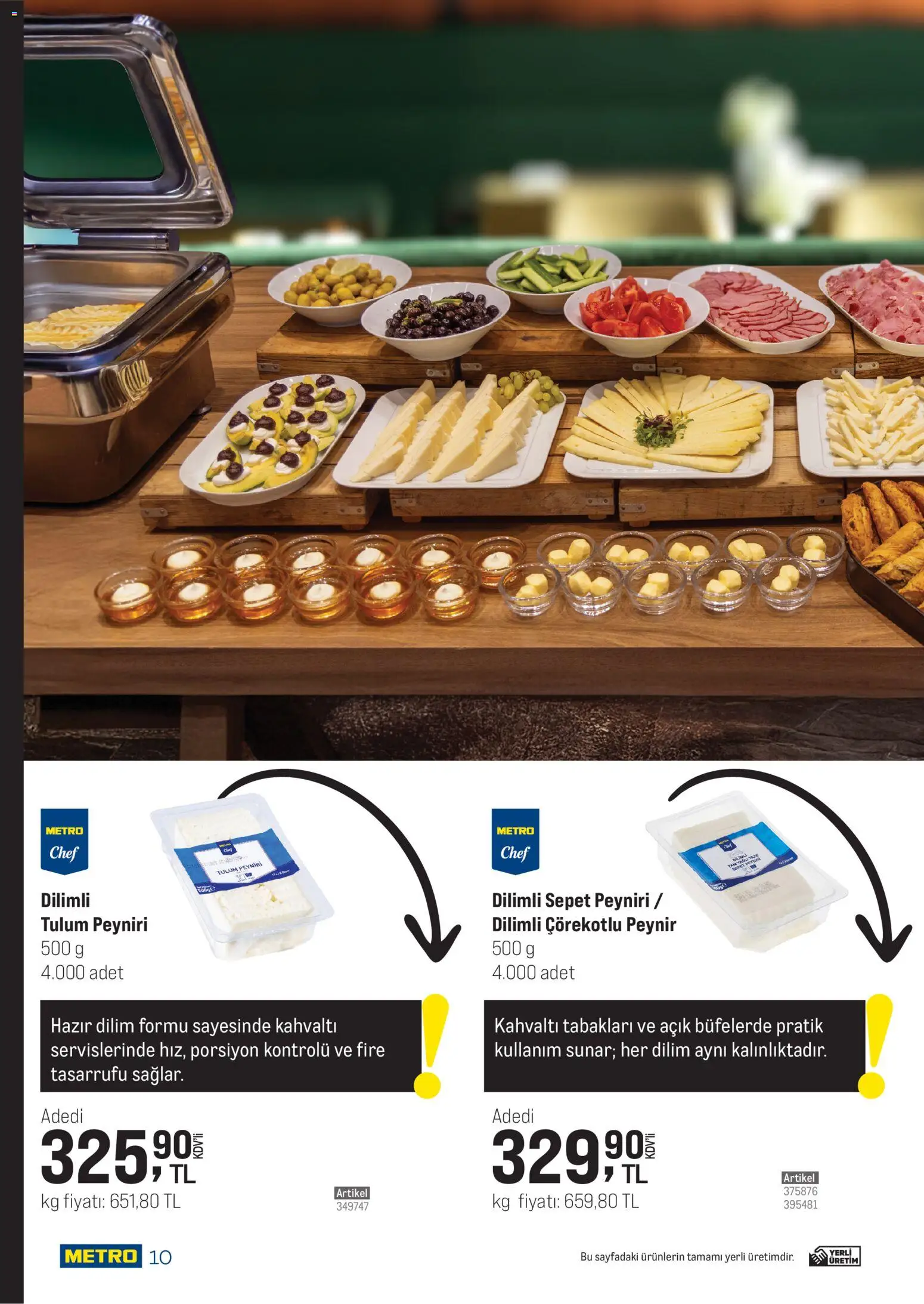 Metro - Şehir Otelleri - 03.12.2025 tarihinden itibaren geçerlidir | Sayfa: 10 | Ürünler: Sepet, Peynir, Tulum