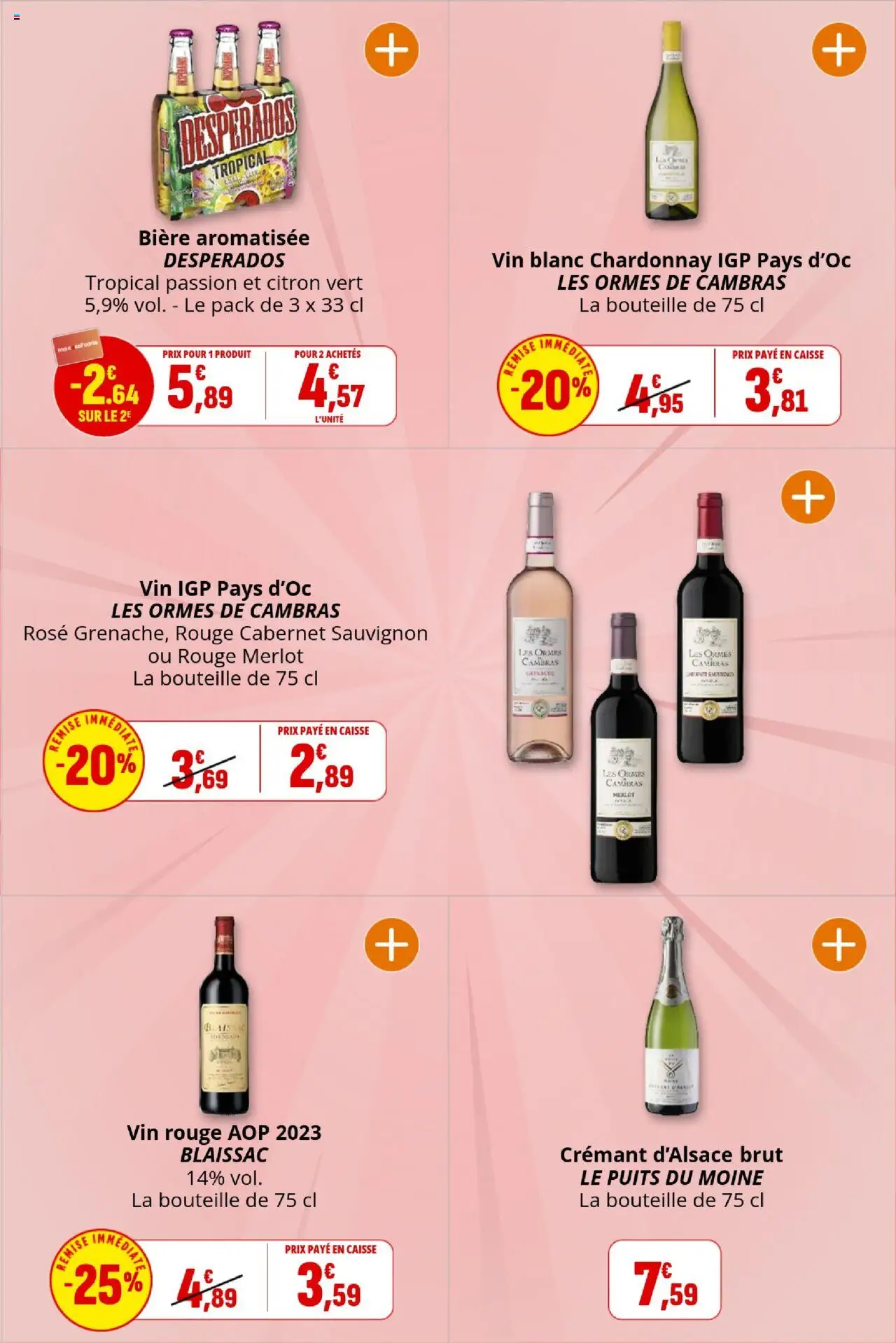 {H1} | Page: 23 | Produits: Desperados, Crémant, Bière, Crémant d'alsace