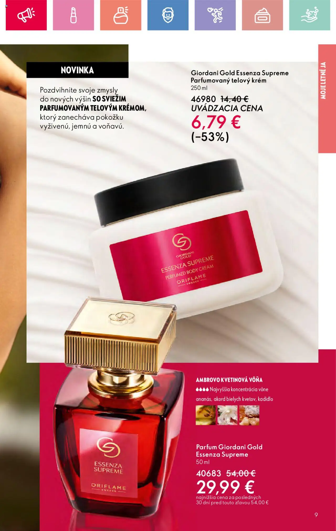 Katalóg Oriflame 10 2025 │ platný od 06.07.2025 | Strana: 9 | Produkty: Telový krém, Krém