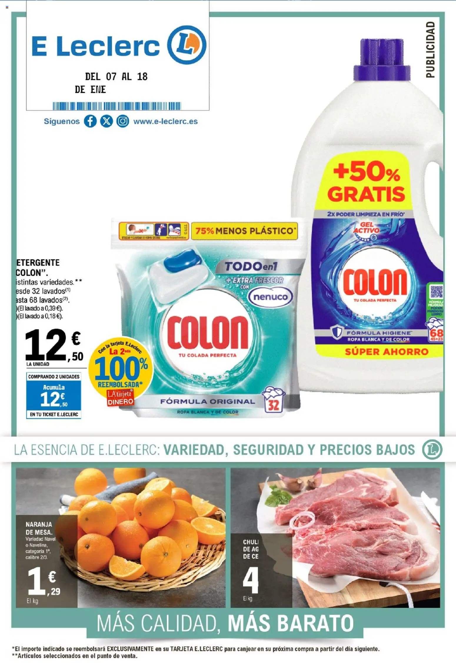 E.Leclerc folleto │ válido desde el 07.01.2026 | Página: 1 | Productos: Ropa