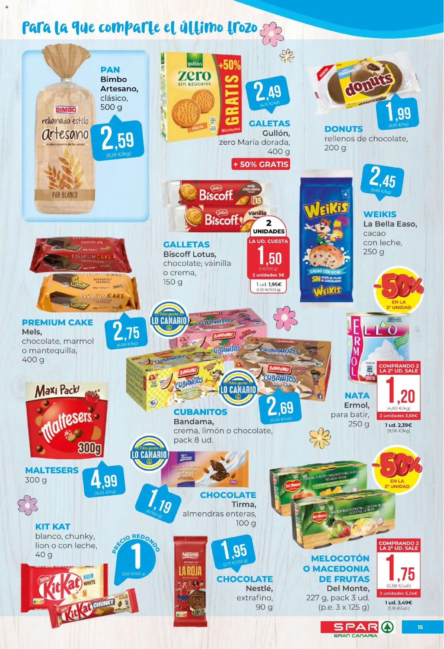 Spar folleto │ válido desde el 17.04.2026 | Página: 15 | Productos: Leche, Aceite, Galletas, Φρυγανιές σικάλεως