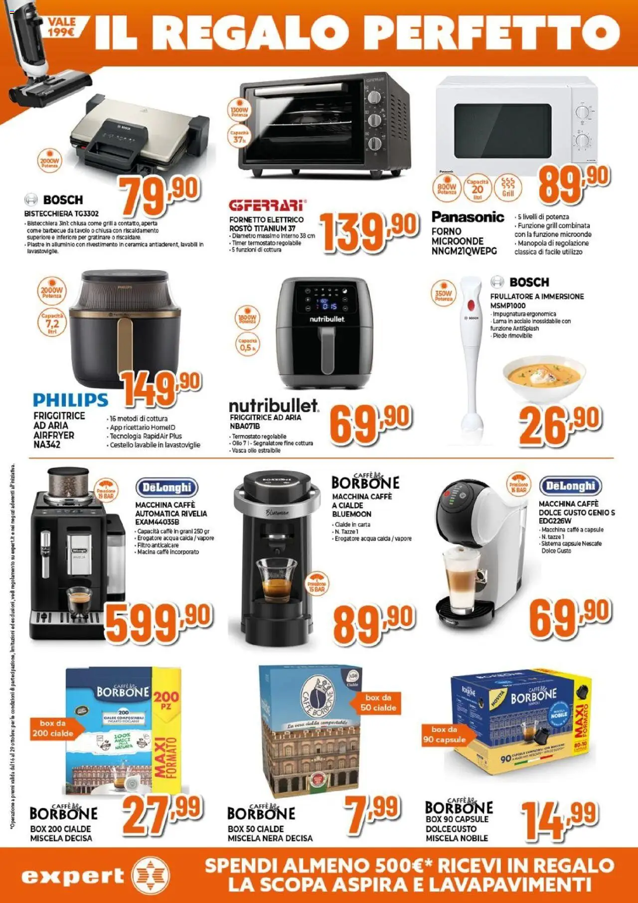 Volantino Expert del 16.10.2025 | Pagina: 9 | Prodotti: Friggitrice ad aria, Fornetto, Barbecue, Caffè in grani
