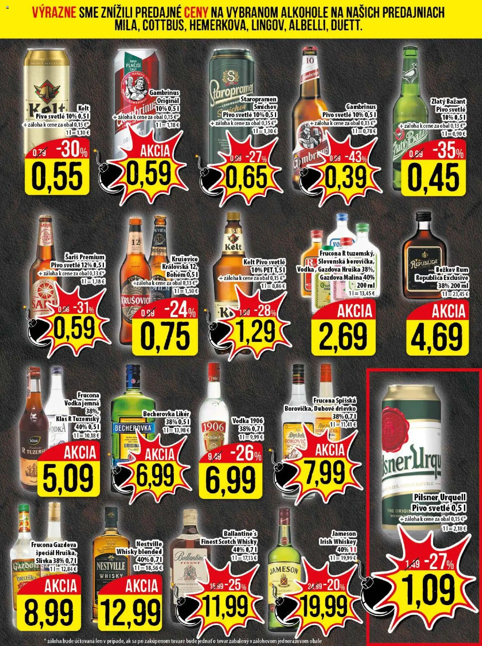 Nové Klas akcie – leták je platný od 19.01.2026 | Strana: 20 | Produkty: Jameson, Kelt, Republica, Rum