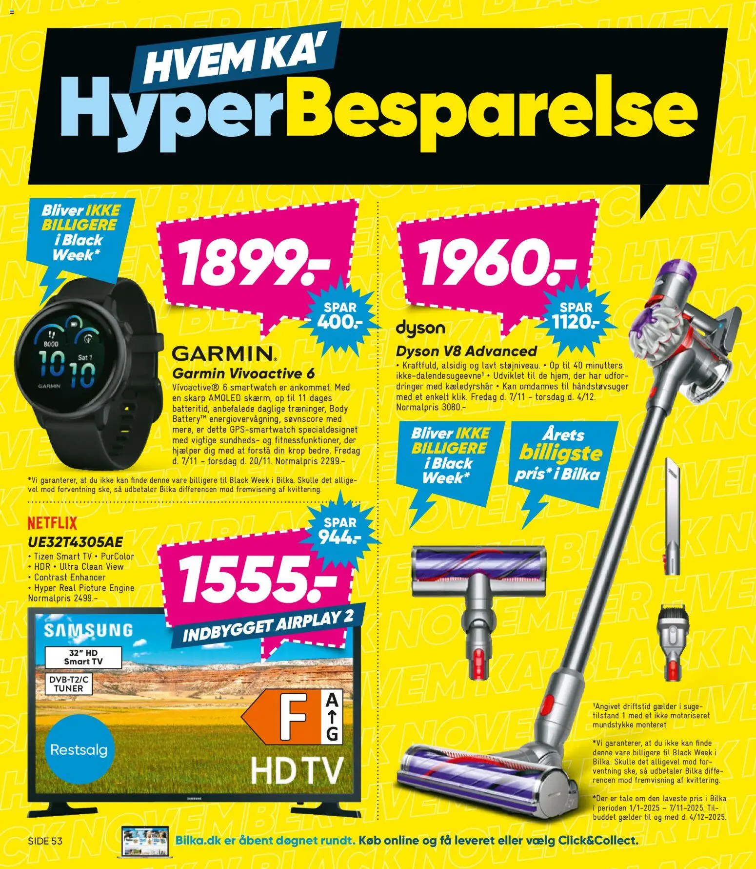 Bilka tilbudsavis – gyldig fra 14.11.2025 | Side: 4 | Produkter: Smart TV, TV, Smartwatch