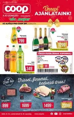 COOP - Abc & szuper / Alföld Pro-Coop Zrt. - amely érvényes a következő dátumtól: 04.12.2025